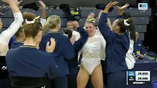 Jenna Mulligan 9.95 Vault Michigan vs UCLA 2-23-25
