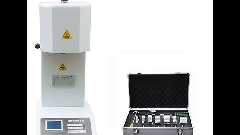 Plastometer Melt Flow Indexer operation video