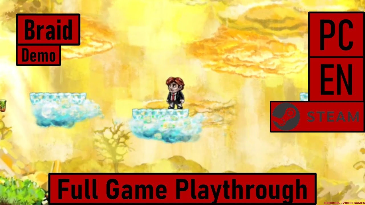Braid - Demo [PC|Steam|EN] | Full Game Playthrough