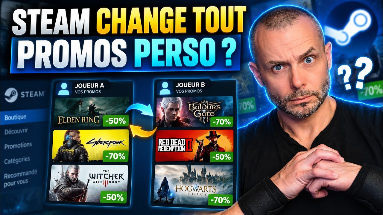 STEAM change ses SOLDES : chaque joueur verra des jeux DIFFÉRENTS !