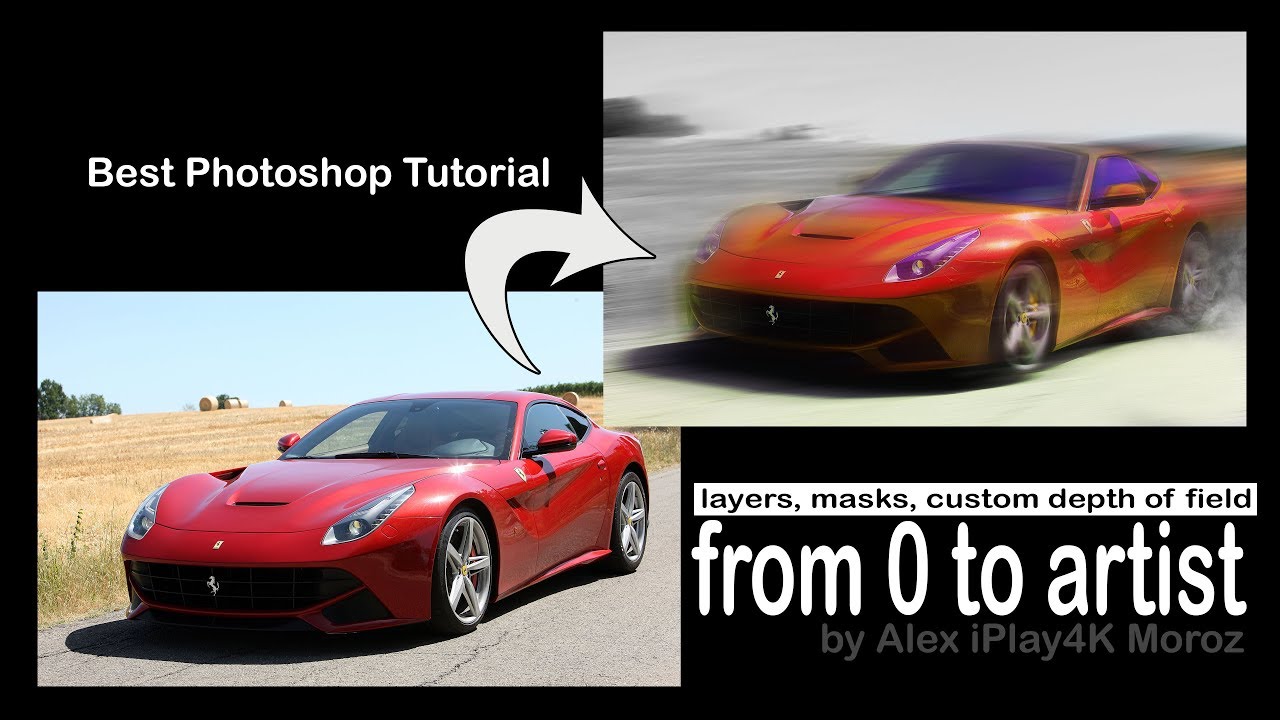 Photoshop tutorial - object in motion (ps tutorial: layers and masks ...