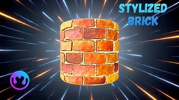 Creating a Stylized Brick Material in Material Maker (Timelapse) #materialmaker