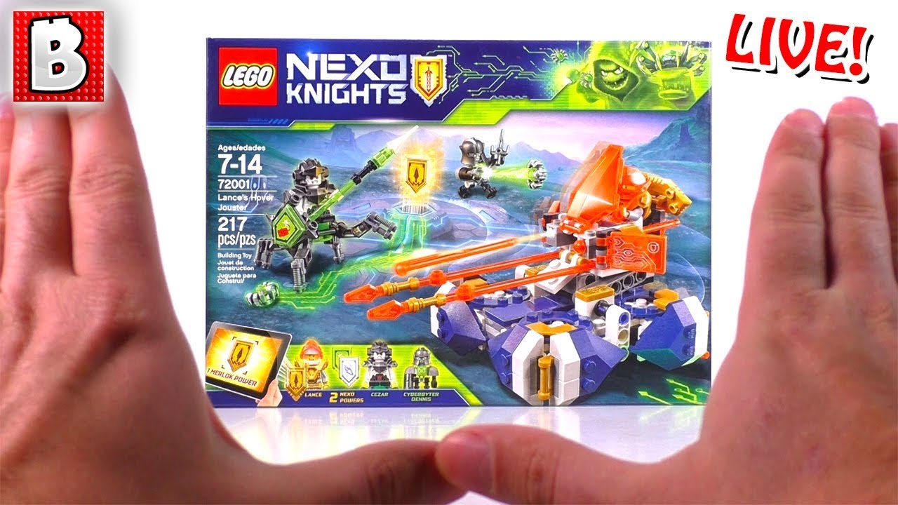 LIVE: LEGO NEXO Knights 72001 Lance's Hover Jouster | BrickVault Stream