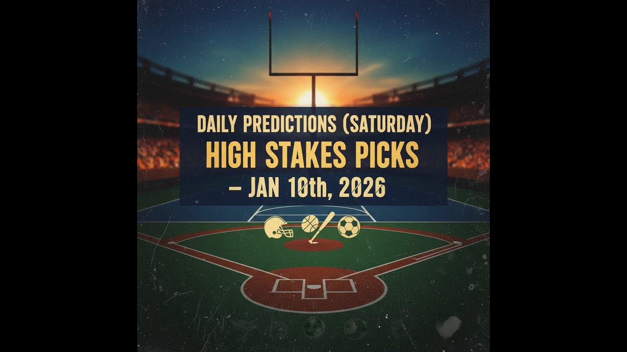 DAILY PREDICTIONS (SATURDAY ) HIGH STAKES PICKS – JAN 10th, 2026