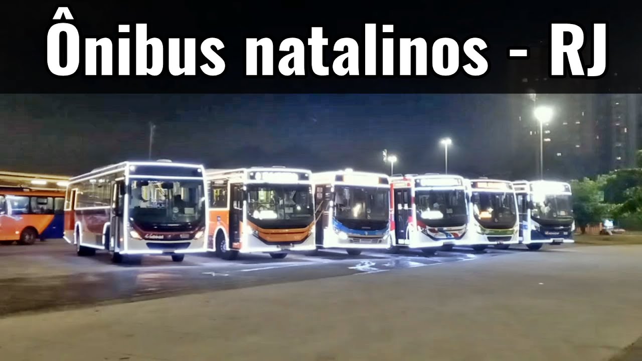 ônibus natalino RJ - Campanha Rio Ônibus enfeitados para festividades de Natal