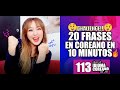 20 FRASES BÁSICAS EN COREANO EN 10 MINUTOS | JINI CHALLENGE - JiniChannel