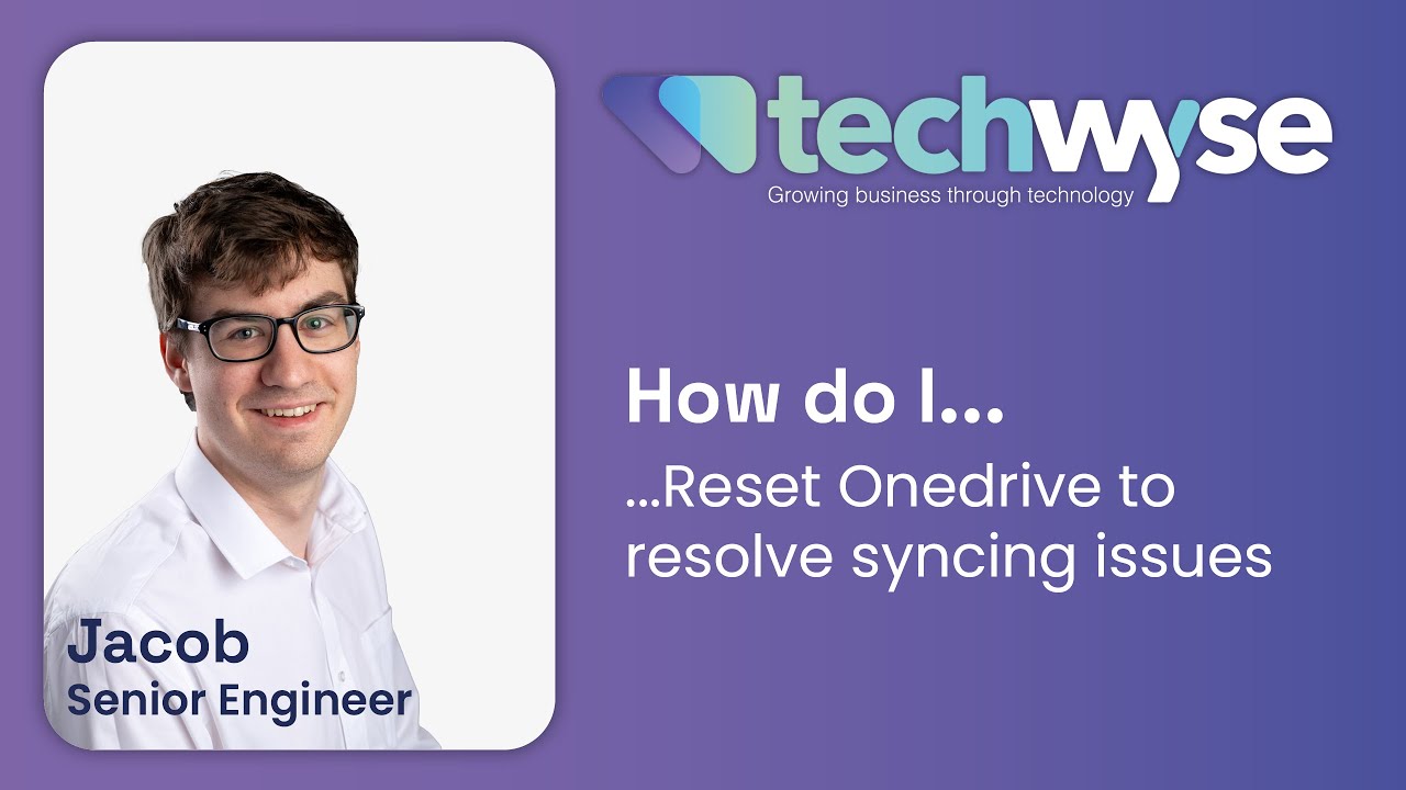 How to reset Onedrive to resolve syncing issues - YouTube