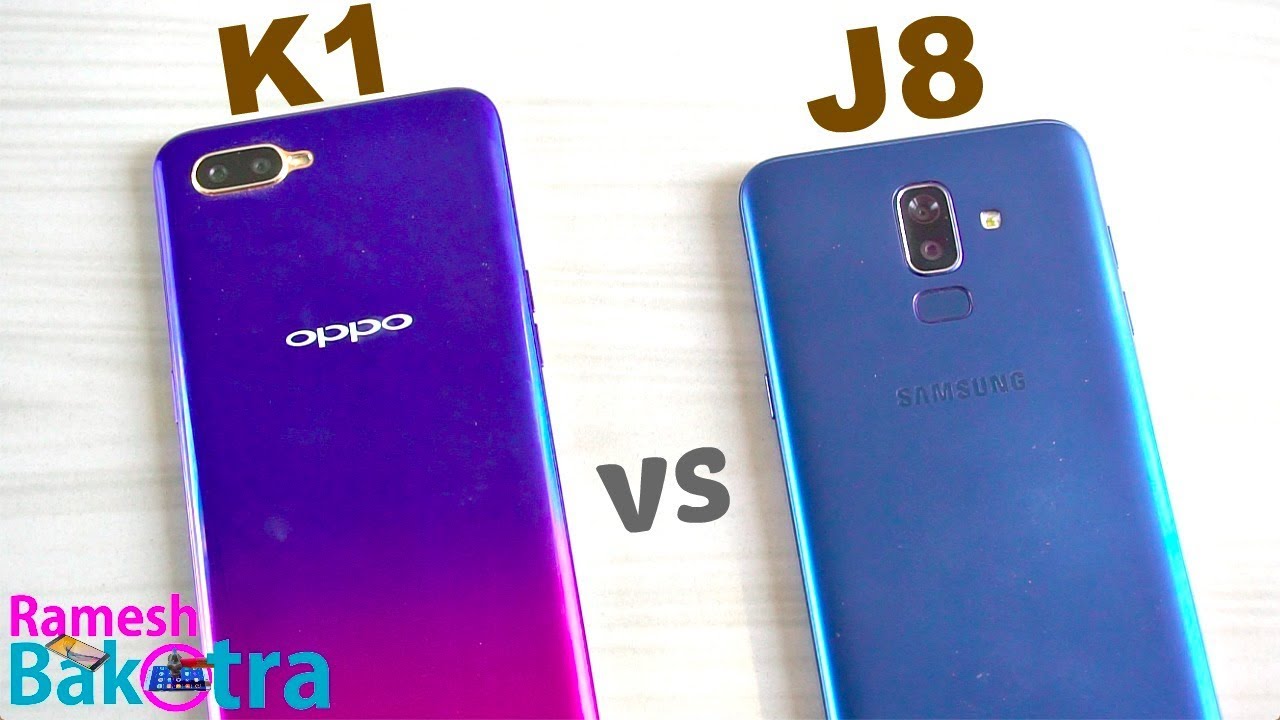 Oppo K1 vs Samsung Galaxy J8 SpeedTest and Camera Comparison