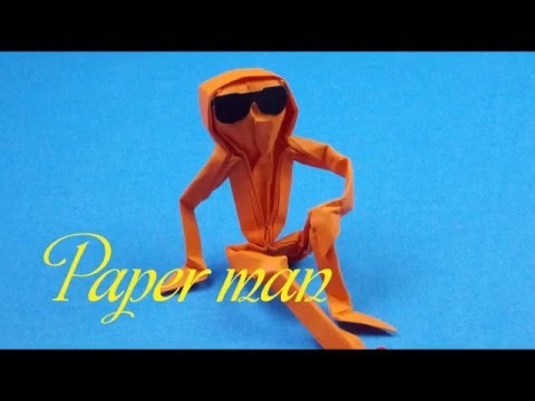 Человек оригами видео