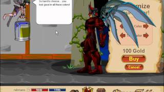DragonFable How To Recolor Your Armor