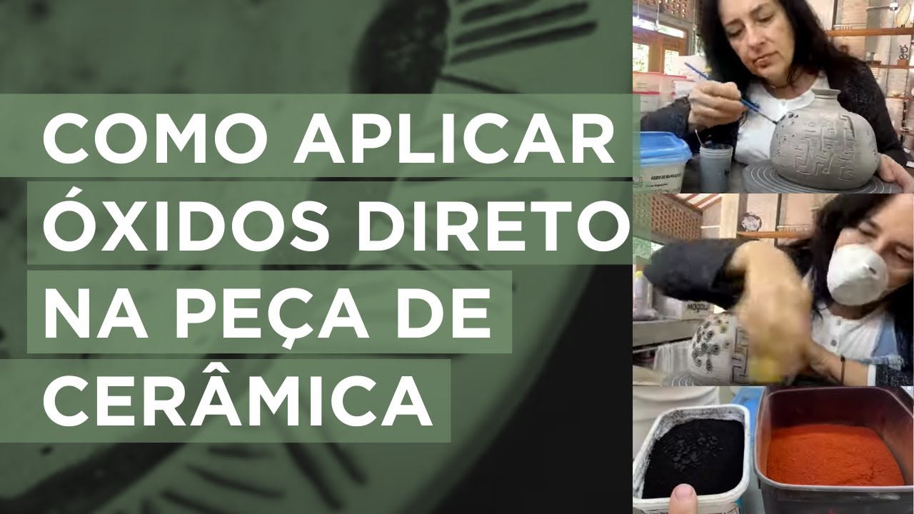 Como aplicar óxidos direto na peça de cerâmica