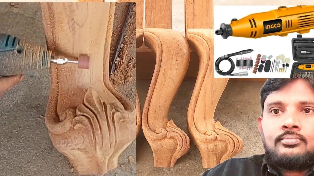 latest wood carving multi carving tool kit tea table legs YouTube
