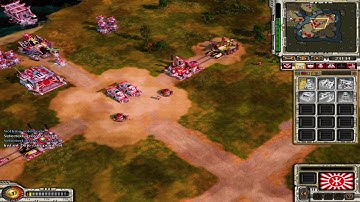 Red Alert 3 C&C(Epic War Mod 2.3) Japan vs 5 Brutal AI