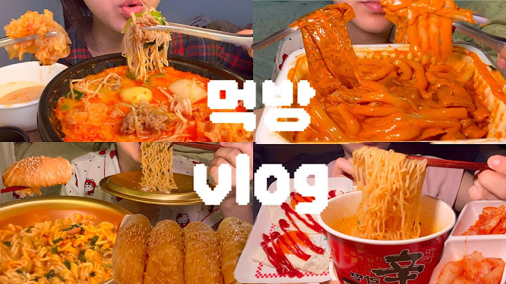 (먹방vlog)면 파티🎊🥳🩷 고자극 음식 중독자의 집순이 브이로그🔥 마라탕,배떡 로제떡볶이,묵은지참치김밥,신라면