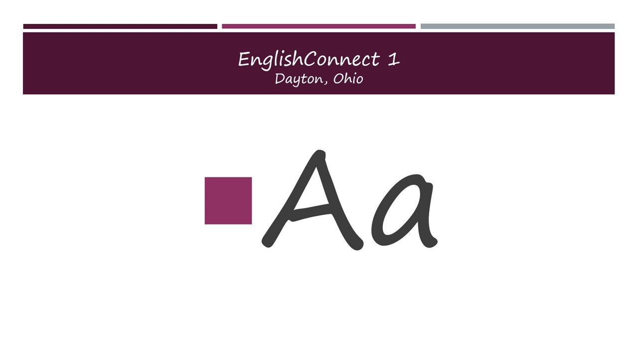 EnglishConnect Lesson 1   English Alphabet