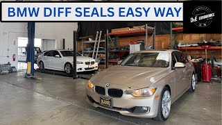 BMW Differential Removal, Output Seal replacement The Easy Way. 2014 328i F30 How-To, DIY 330i 428i