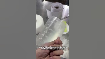 This is the transparent hook-side hook-and-loop fastener customized for the South Korean client