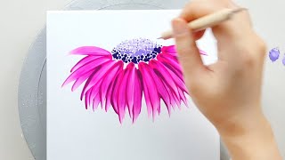 (644) Pink cosmos flower | Cool Painting Hacks | Art Ideas for beginners | Designer Gemma77