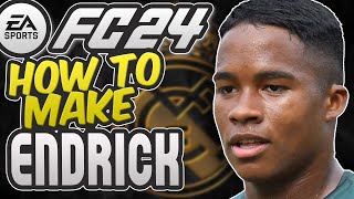 FC 24 | How to make ENDRICK + Stats & Animation - Real Madrid Top Signing!