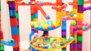 Marble Run Race ASMR loop castle Marble genius #marblerun #rollercoaster