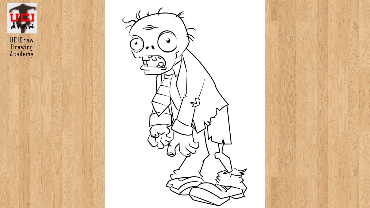 How To Draw A Zombie, Plants Vs Zombies, Zombie, Step by Step, Drawing  Guide, by Dawn - DragoArt