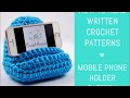 Mobile phone holder crochet pattern  how to read written crochet patterns