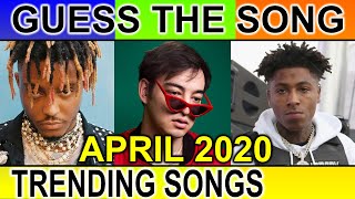 Guess The Song | TRENDING SONGS APRIL 2020 | Guess The Name of The Song | Music Quiz