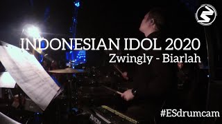 Echa Soemantri - Biarlah - Zwingly | Indonesian Idol 2020 #ESdrumcam