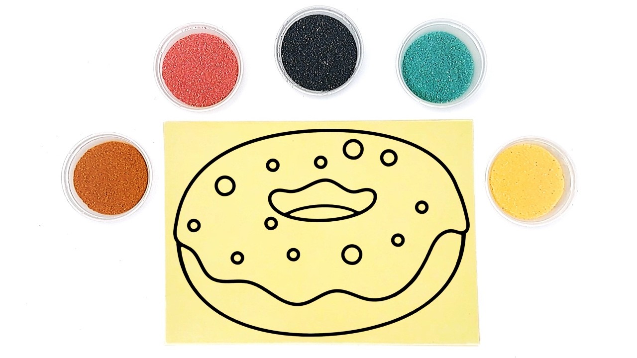 Mint Donut Sand Coloring – Easy & Satisfying Art