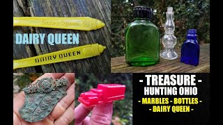 Treasure Hunting - Digging An Old Dump - Bottle Digging - Antiques - Dairy Queen - Bottles -