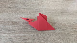 Origami paper pteranodon   /   Оригами птеранодон из бумаги