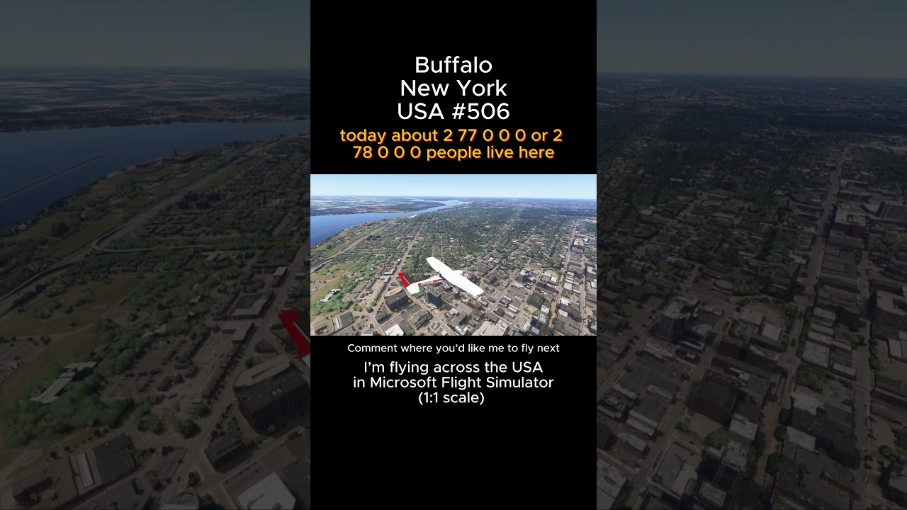Буффало, штат Нью-Йорк, из Microsoft Flight Simulator 