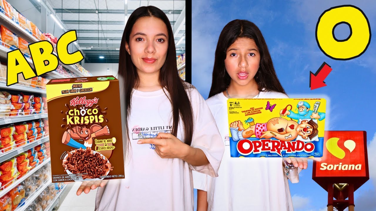 Comprando en ORDEN ALFABÉTICO en el SUPERMERCADO 😱