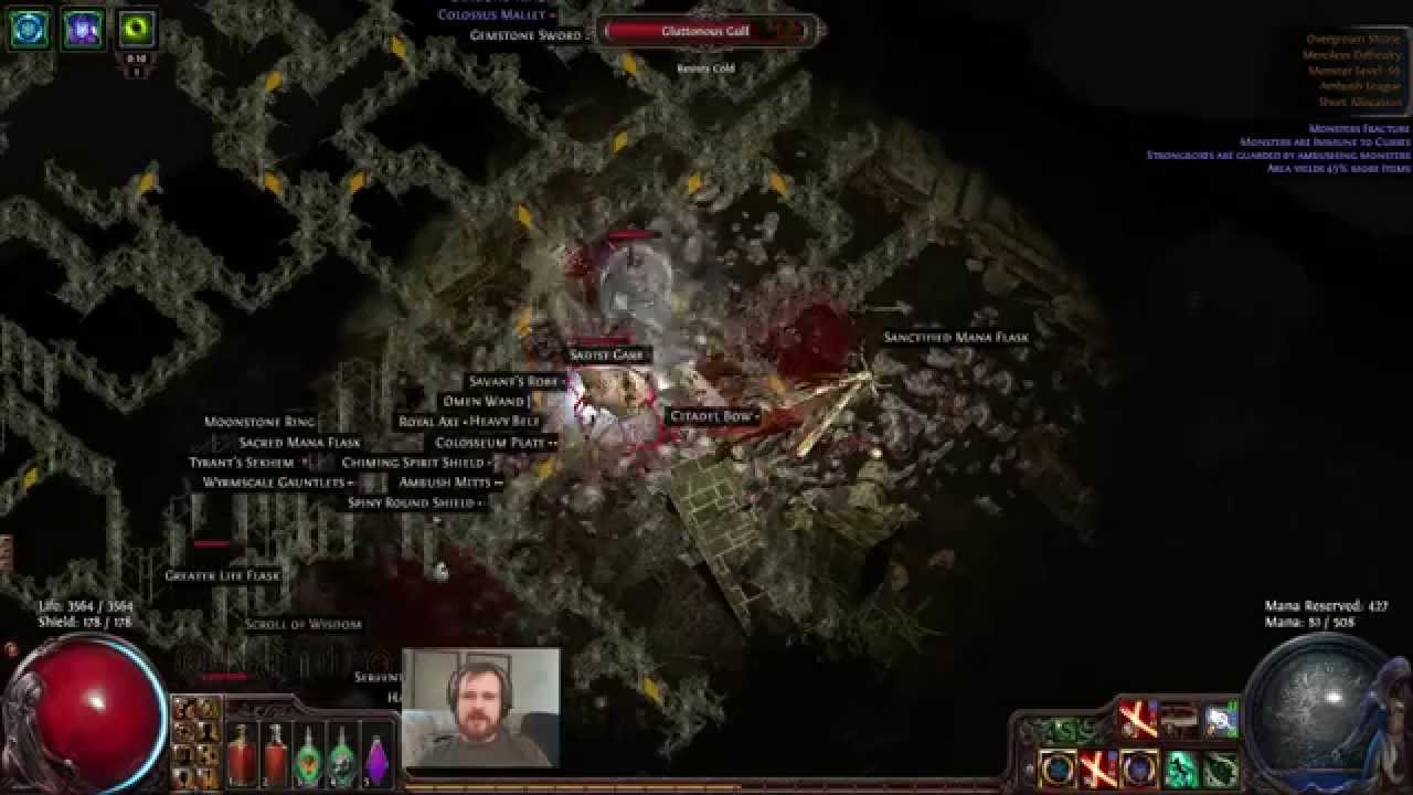 Namtro's Spectral Throw Dagger Ranger In Fractured map