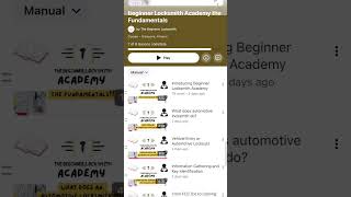 Beginner Locksmith Academy The Fundamentals details and how to join