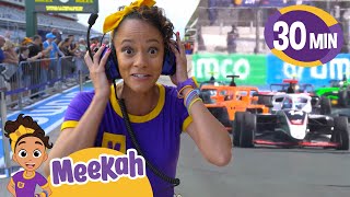 meekah formula 1 learn numbers racing speed blippi meekah
