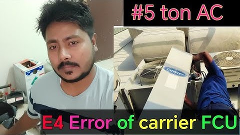 HOW TO SOLVE E4 ERROR OF CARRIER UNIT#maintenance #acmaintenance #airconditioning