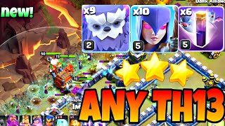 TH13 YETI WITCH SLAP WITH BAT SPELLS || BEST TH13 WAR ATTACK STRATEGY || CLASH OF CLANS || COC 2025