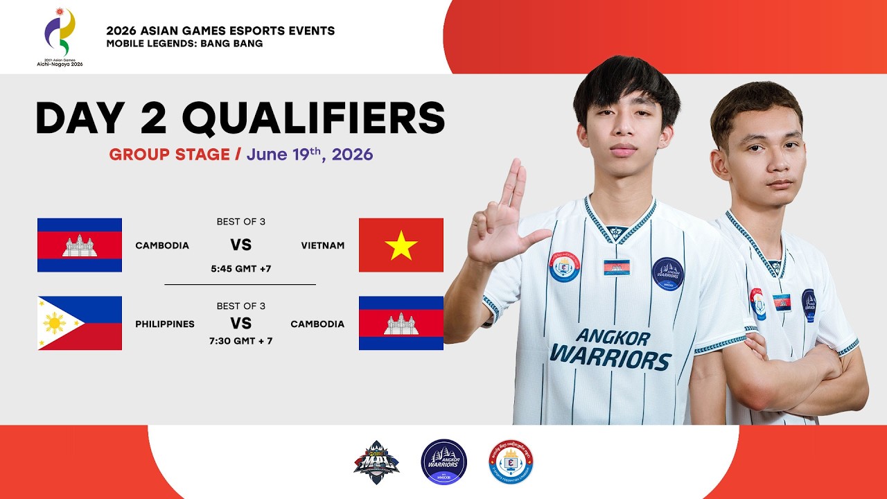 🔴 ផ្សាយ​បន្ត​ផ្ទាល់ | ការប្រកួតជម្រុះ Asian Games 2026 - ថ្ងៃទី ២ | CAM vs VN, CAM vs PHI