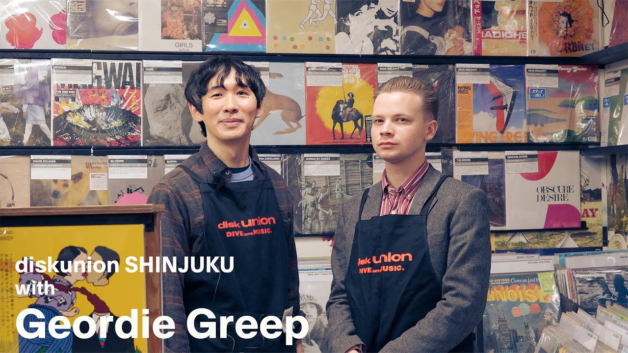 ジョーディー・グリープがディスクユニオンに！ diskunion SHINJUKU INDIE/ALTERNATEVE ROCK STORE with Geordie Greep