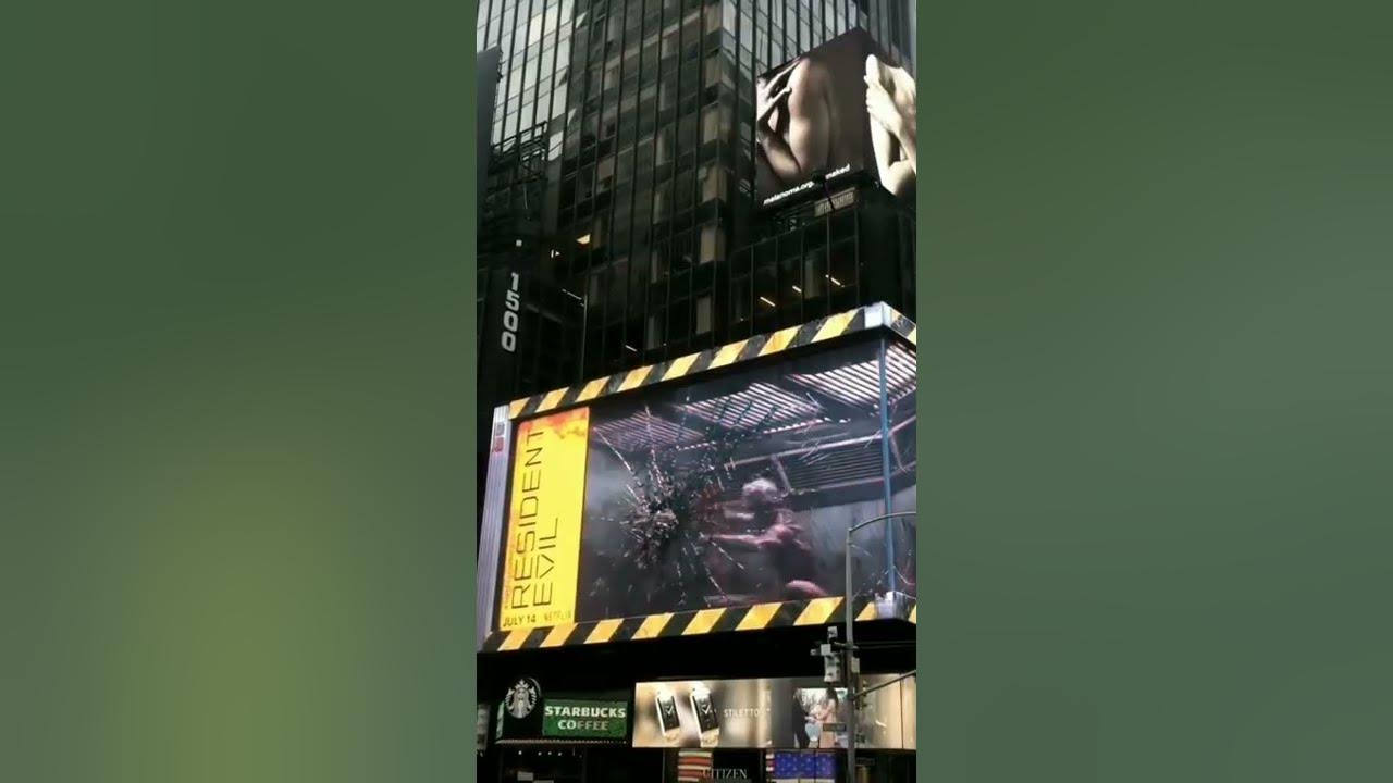 New 3D Billboard in Times Square #newyork #residentevil ☆Subscribe 👍🏻#youtube#shorts#viral #2024