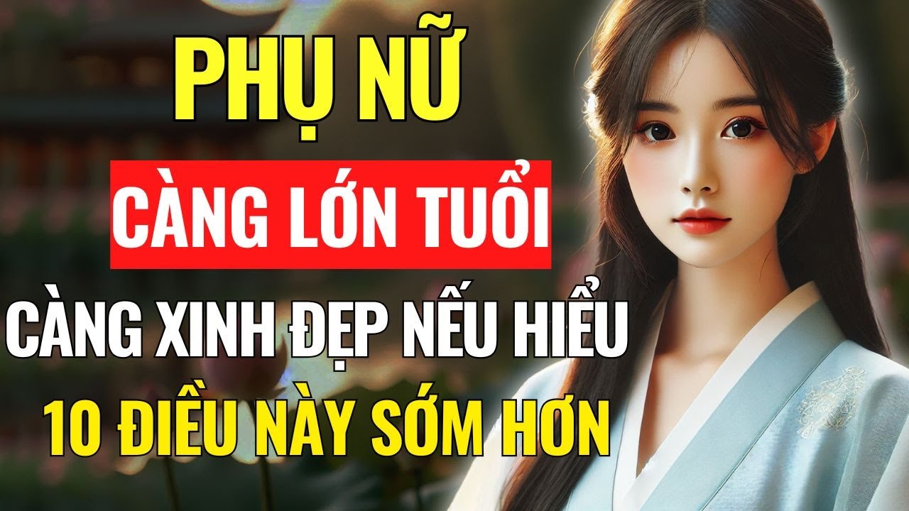 Phụ Nữ Càng Lớn Tuổi: Càng Xinh Đẹp - Nếu Hiểu 10 Điều Này Từ Sớm | Góc Nhìn Trí Tuệ