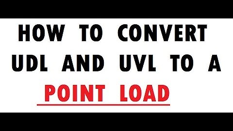 HOW TO CONVERT UDL AND UVL TO A POINT LOAD / globemech / vtu / vtu notes / udl / uvl / load