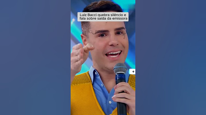 LUIZ BACCI QUEBRA SILÊNCIO E FALA SOBRE SAÍDA DA EMISSORA! #shorts