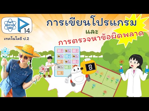 การเขียนโปรแกรมและการตรวจหาข้อผิดพลาด (เทคโนโลยี ป.2 บทที่ 2)