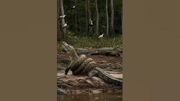 Python vs Crocodile: Amazon River Battle!