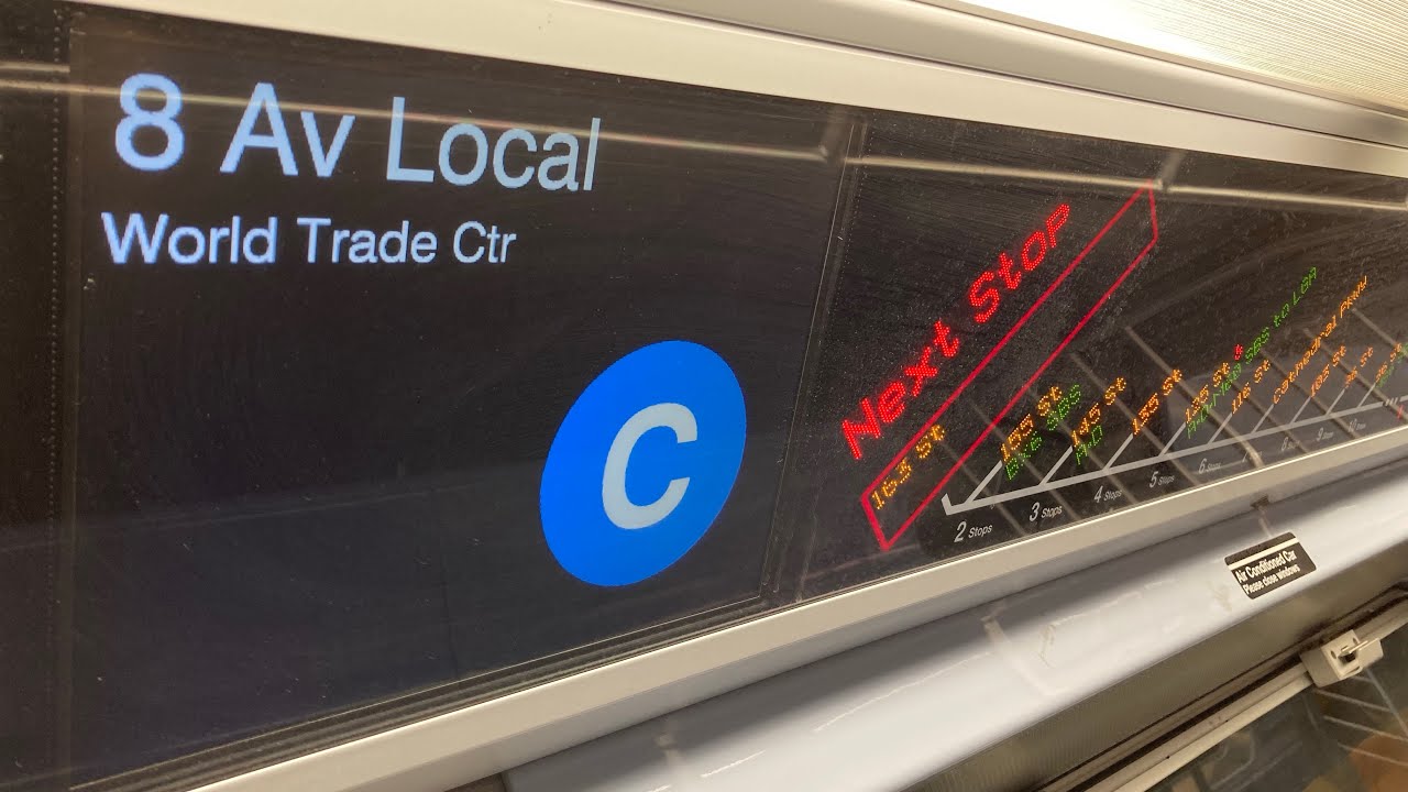 R179 (C) Train ride from Washington Heights-168th Street to World trade ...