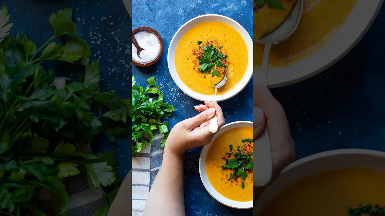 Turkish Red Lentil Soup (Mercimek Çorbası)