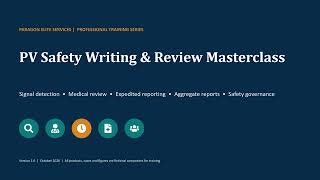Pharmacovigilance Masterclass: Signals, SUSARs, PBRERs & More