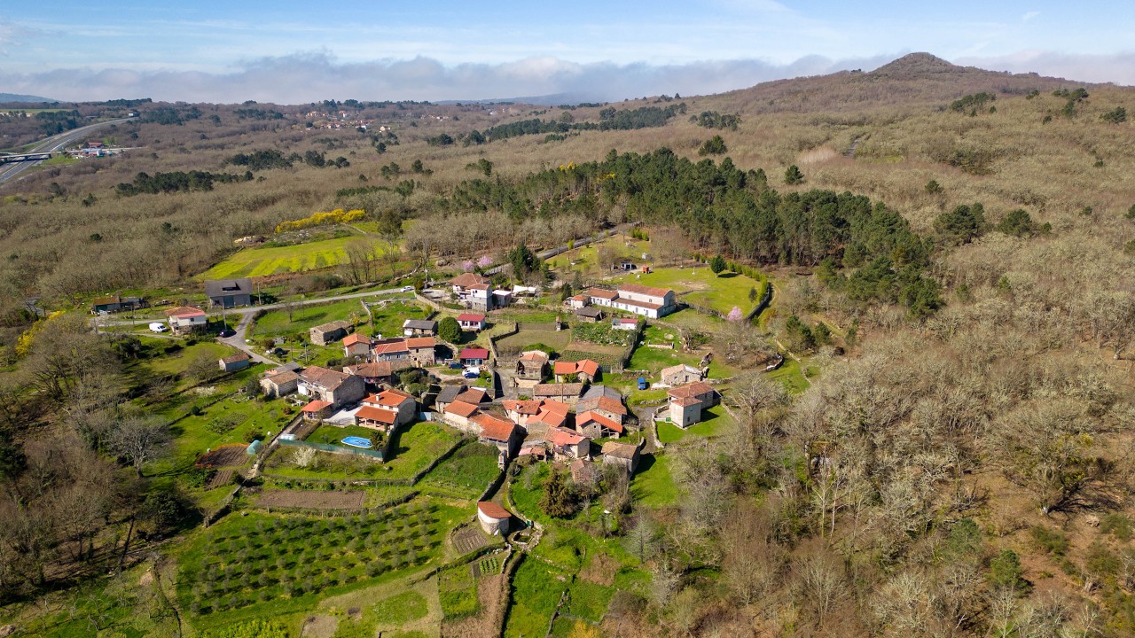 A ENFESTELA (Allariz) a vista de dron